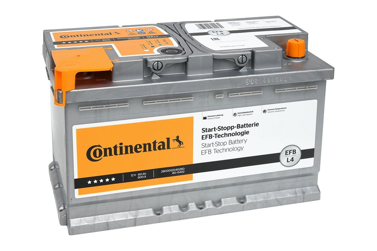 Continental Batterie 2800012040280 Hyundai ACCENT Batterie de voiture Continental 2800012040280
