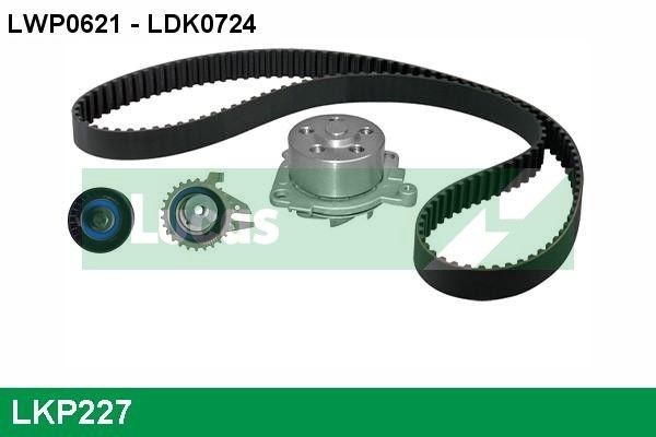 LUCAS Kit de distribution + pompe à eau LKP227 Fiat ULYSSE Pompe à eau + kit de distribution LUCAS LKP227