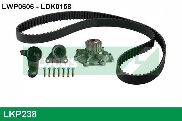 LUCAS Veepump + hammasrihmakomplekt LKP238 Hammasrihma komplekt LUCAS Volvo 850 LKP238