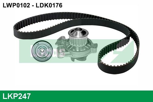 LUCAS Kamremssats med vattenpump LKP247 LKP247 LUCAS kamremssats inkl vattenpump VOLVO S70
