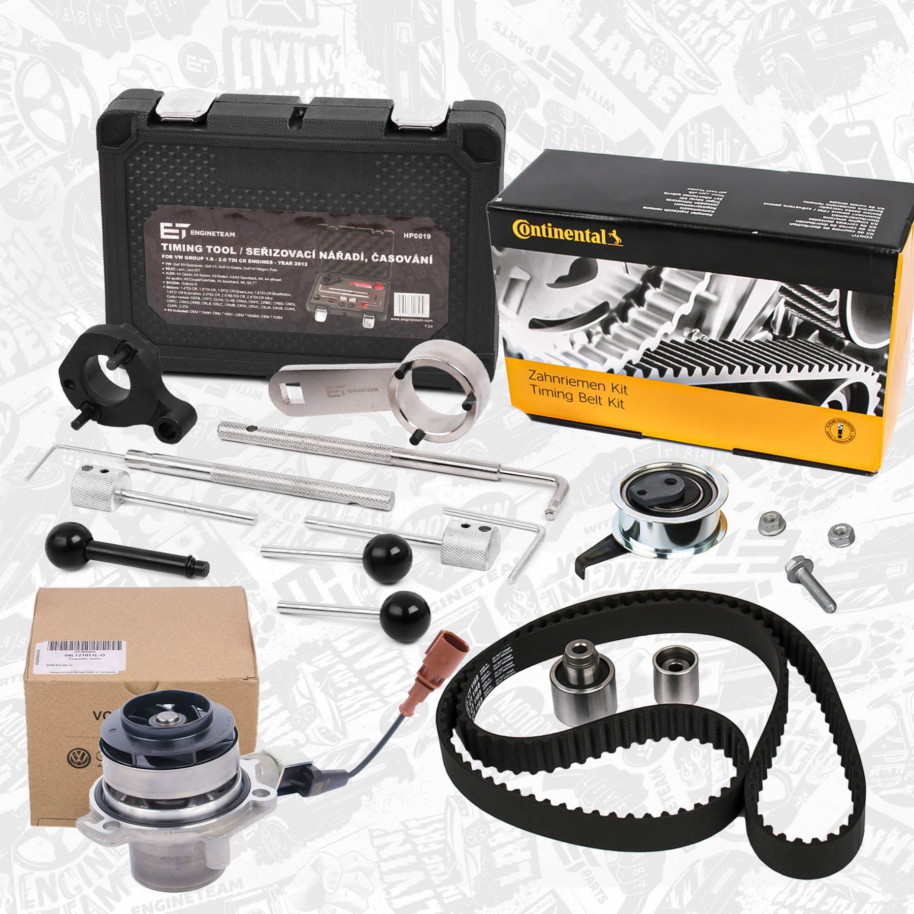 ET ENGINETEAM Registerreimsett med vannpumpe RM0016GEVR2 Vannpumpe + registerreimsett ET ENGINETEAM Dacia DUSTER RM0016GEVR2