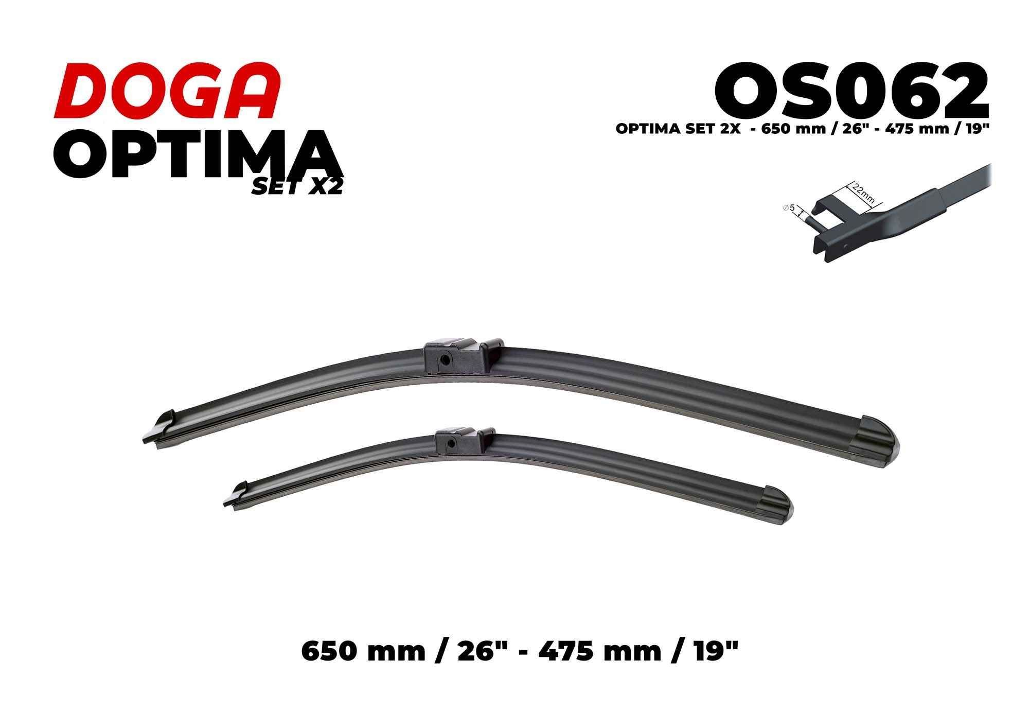 DOGA Tergicristalli OS062 OS062 Spazzole DOGA Citroën