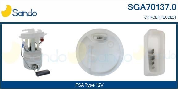 SANDO Benzinpumpe SGA70137.0 SGA70137.0 Brændstofpumpe CITROËN C4 SANDO