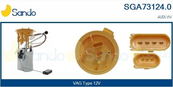 SANDO Bränsletillförselenhet SGA73124.0 SGA73124.0 SANDO bensinpump Audi Q5