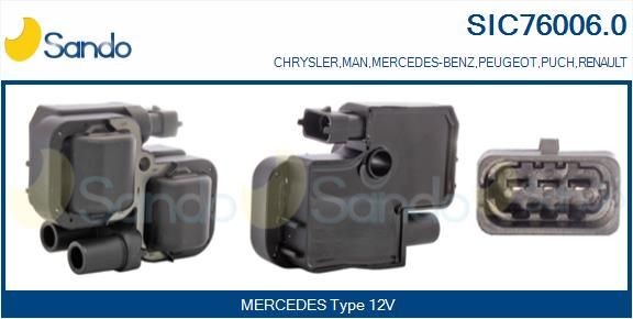 SANDO Zündspule SIC76006.0 Zündspulen SANDO Chrysler CROSSFIRE SIC76006.0
