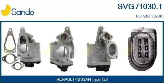 SANDO EGR-ventil SVG71030.1 Eksosreturventil SANDO TT SVG71030.1 billige