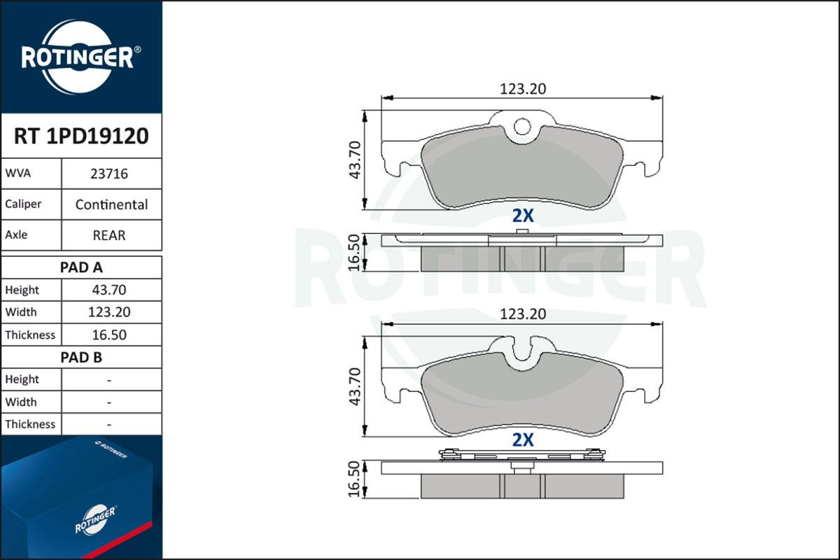 ROTINGER Kit pastiglie freni RT 1PD19120 RT 1PD19120 Pastiglie freno sportive MINI ROTINGER costo