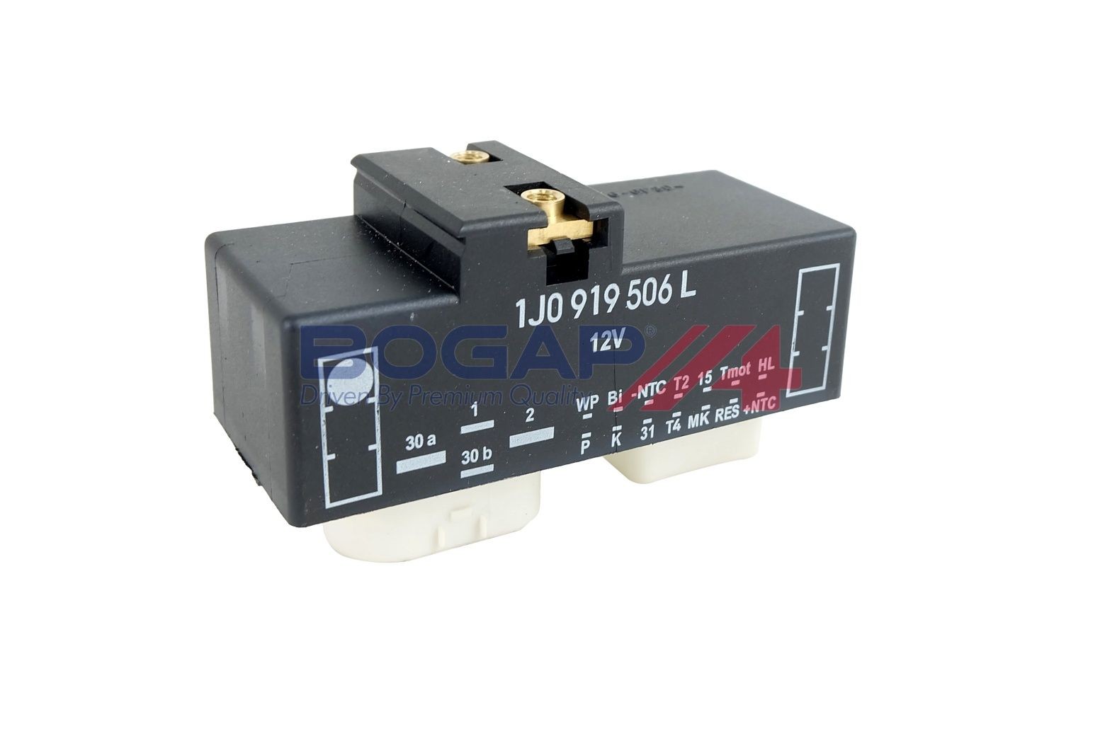 BOGAP Relejs, Radiatora ventilatora sistēma A7617105 A7617105 Vadības bloks, elektroventilators (motora dzesēšana) AUDI A4 BOGAP