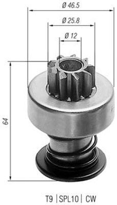 MAGNETI MARELLI Ritzel, Starter 940113020023 940113020023 MAGNETI MARELLI VW EOS 1f7 Freilaufgetriebe, Starter kaufen