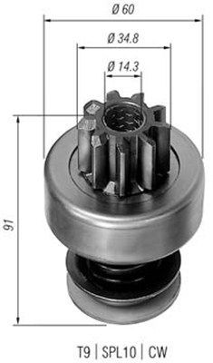 MAGNETI MARELLI Zobrats, Starteris 940113020102 MAGNETI MARELLI 940113020102 Pievads ar brīvgaitas mehānismu, starteris Mercedes W166 lēti