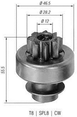 MAGNETI MARELLI Pignon, démarreur 940113020130 Peugeot EXPERT Embrayage à roue libre démarreur MAGNETI MARELLI 940113020130