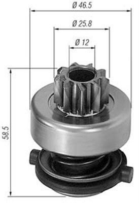 MAGNETI MARELLI Pignone, Motorino d'avviamento 940113020138 MAGNETI MARELLI 940113020138 Meccanismo unidirezionale, motorino d'avviamento Ford Mondeo Mk5 Station Wagon prezzo