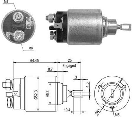 MAGNETI MARELLI Ievilcējrelejs, Starteris 940113050012 MAGNETI MARELLI 940113050012 Startera ievilcējrelejs Megane II Van / Hatchback (KM0/2_) cena