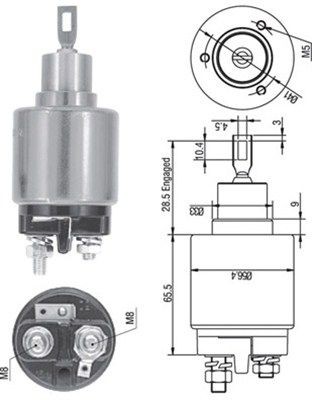 MAGNETI MARELLI Interruptor electromagnético, motor de arranque 940113050128 MAGNETI MARELLI 940113050128 Interruptor electromagnético, motor de arranque SEAT Malaga (023A) 1.5 85 cv 1986