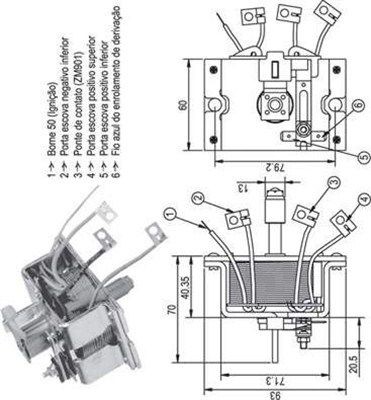 MAGNETI MARELLI Magnetlülitus, starter 940113050337 940113050337 Tõmberelee MAGNETI MARELLI MERCEDES-BENZ CLC