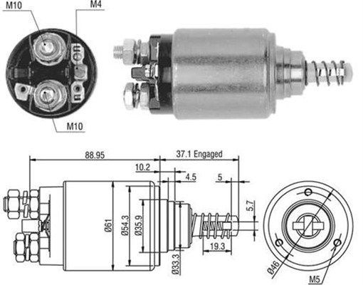 MAGNETI MARELLI Magnetschalter, Anlasser 940113050402 940113050402 Magnetschalter Anlasser MAGNETI MARELLI NISSAN GT-R