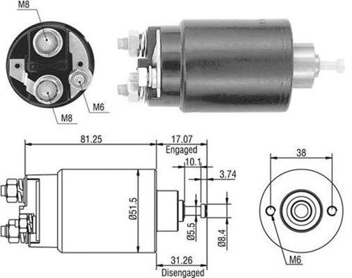 Magnetlülitus, starter MAGNETI MARELLI 940113050404 MAGNETI MARELLI 940113050404 FORD FIESTA 2017 Tõmberelee