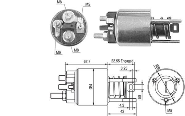 MAGNETI MARELLI Magnetlülitus, starter 940113050423 Tõmberelee MAGNETI MARELLI CLC 940113050423 odav