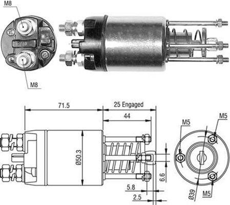 MAGNETI MARELLI Magnetlülitus, starter 940113050460 Tõmberelee MAGNETI MARELLI CLC 940113050460 odav