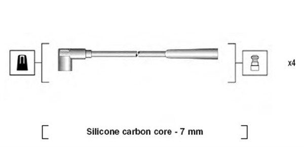 MAGNETI MARELLI Tändkabelsats 941085180570 MAGNETI MARELLI 941085180570 Tändkablar C1 I original
