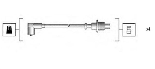 MAGNETI MARELLI Tændkabelsæt 941135160703 Tændrørskabel MAGNETI MARELLI Peugeot BOXER 941135160703