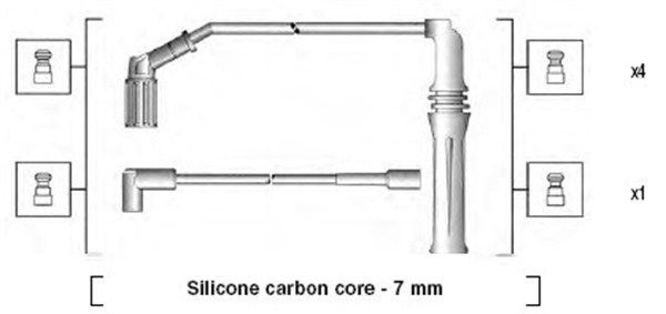 MAGNETI MARELLI Bougiekabels 941135170704 Bobine, kabel MAGNETI MARELLI JUMPY 941135170704 goedkoop