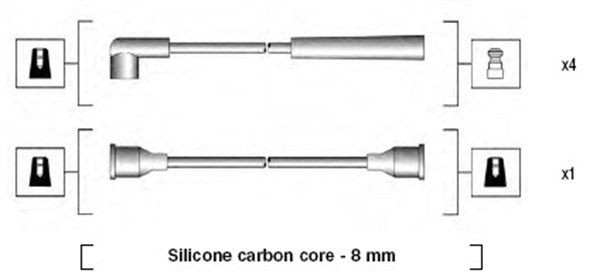 MAGNETI MARELLI Ignition Cable Kit 941185070768 MAGNETI MARELLI 941185070768 genuine Micra Mk3 spark plug wire price