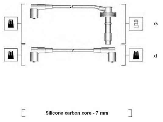 Kit cavi candele MAGNETI MARELLI 941215110796 MAGNETI MARELLI 941215110796 costo Cavi candele Volvo V70 2015