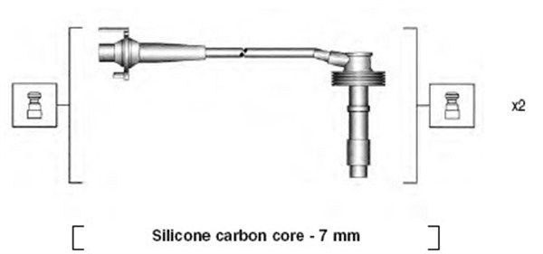 MAGNETI MARELLI Tändkabelsats 941215240807 MAGNETI MARELLI 941215240807 Tändkablar SKODA FABIA original