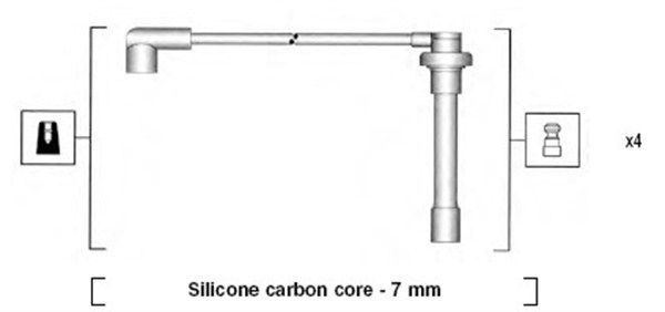 MAGNETI MARELLI Tændkabelsæt 941315060893 Tændkabler Honda CH 941315060893 MAGNETI MARELLI