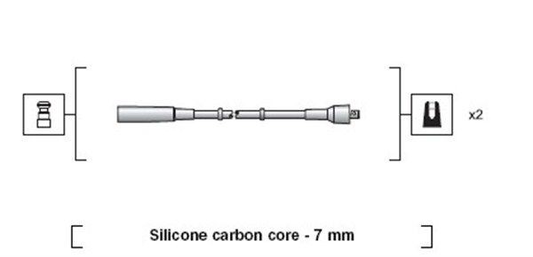 MAGNETI MARELLI Sada zapaľovacích káblov 941318111197 Zapaľovacie káble MAGNETI MARELLI Fiat CROMA 941318111197