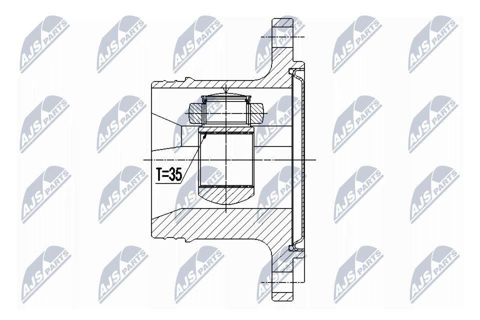 NTY Drivledd NPW-CH-073 NTY NPW-CH-073 Drivakselledd Escalade Crew Cab Pick-up originale pris