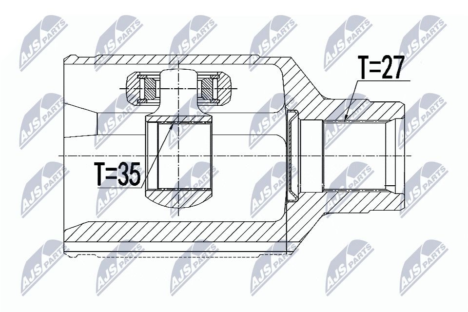 NTY Jeu de joints, arbre de transmission NPW-CH-077 NTY NPW-CH-077 Tête de cardan TESLA prix