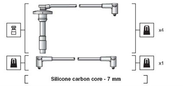 MAGNETI MARELLI Ignition Cable Kit 941318111264 TOYOTA 4RUNNER MAGNETI MARELLI ignition leads 941318111264