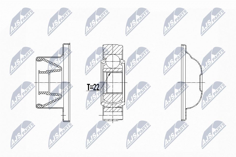NTY Drive shaft coupler NPW-LR-020 NTY NPW-LR-020 Land Rover Defender Platform cv joint price