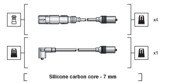MAGNETI MARELLI Tændkabelsæt 941318111270 941318111270 Tændkabler MAGNETI MARELLI AUDI V8