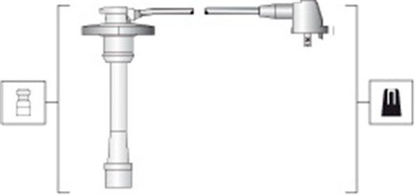 MAGNETI MARELLI Kit de câbles d'allumage 941318111274 Jeu de câble d'allumage MAGNETI MARELLI YARIS 941318111274 pas cher