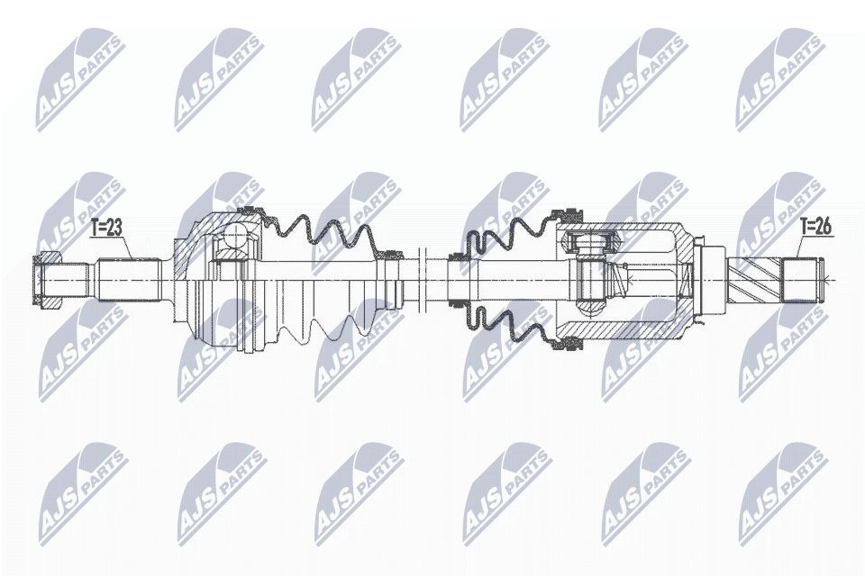 NTY Hnací hriadeľ NPW-RE-172 NTY NPW-RE-172 Hnací hriadeľ Toyota PROACE originálne