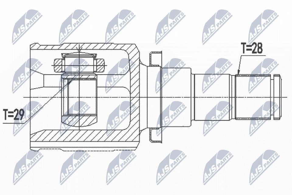 NTY Kit giunti semiasse NPW-SU-038 NPW-SU-038 costo Giunto omocinetico SUZUKI GRAND VITARA NTY