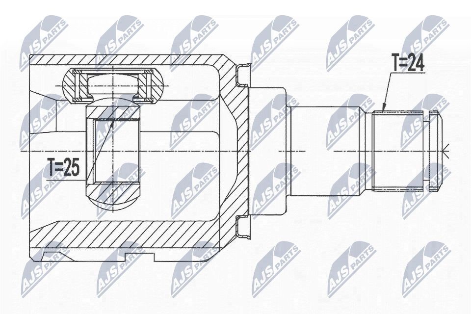 Jeu de joints, arbre de transmission NTY NPW-TY-156 Jeu de joints, arbre de transmission NTY NPW-TY-156 Transmission Toyota Prius Phv prix