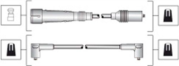 MAGNETI MARELLI Tændkabelsæt 941318111283 Tændkabel MAGNETI MARELLI Audi V8 941318111283