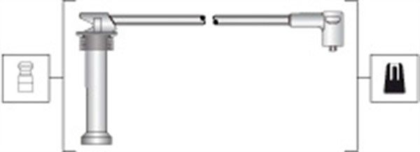 MAGNETI MARELLI Ignition Cable Kit 941318111300 FORD TRANSIT CONNECT MAGNETI MARELLI ignition leads 941318111300