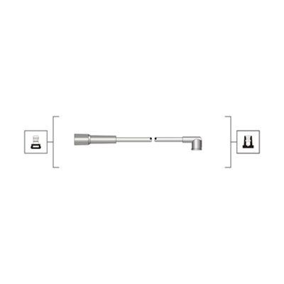 MAGNETI MARELLI Bougiekabels 941319170005 MAGNETI MARELLI 941319170005 Bougiekabelset Lancia Y 840A originele prijs
