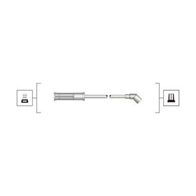 MAGNETI MARELLI Tændkabelsæt 941319170028 Tændkabel MAGNETI MARELLI Renault 4 941319170028