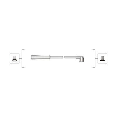 MAGNETI MARELLI Tændkabelsæt 941319170029 Tændrørskabel MAGNETI MARELLI Renault 4 941319170029