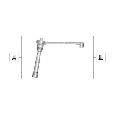 MAGNETI MARELLI Tændkabelsæt 941319170039 MAGNETI MARELLI 941319170039 Tændrørskabler Volkswagen LUPO billig