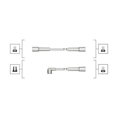 MAGNETI MARELLI Augstsprieguma vadu komplekts 941319170042 Svečvadi MAGNETI MARELLI KANGOO 941319170042 lēti