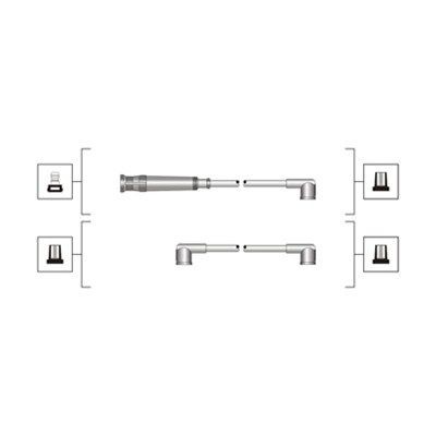 MAGNETI MARELLI Augstsprieguma vadu komplekts 941319170050 MAGNETI MARELLI 941319170050 Svečvadi X5 E53 cena