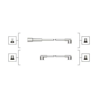 MAGNETI MARELLI Tennplugg kabelsett 941319170060 Pluggledninger Skoda 6U5 941319170060 MAGNETI MARELLI