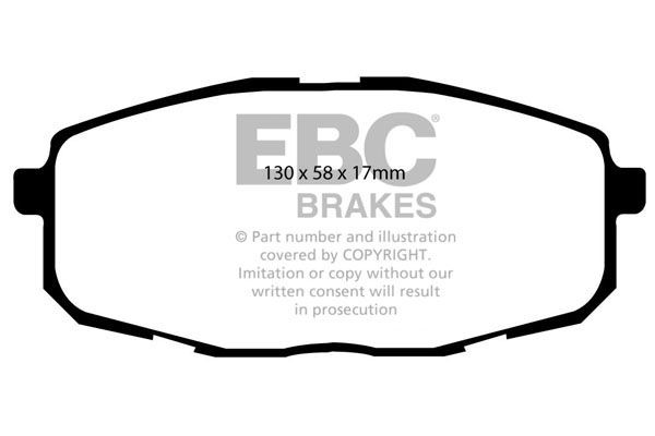 EBC Brakes Brzdové doštičky/platničky DP41562R DP41562R Brzdové doštičky HYUNDAI i20 EBC Brakes